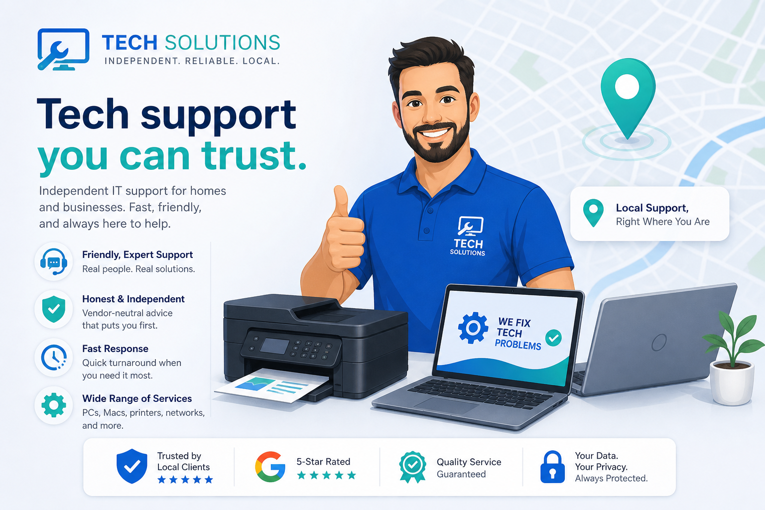 The PrinterGeeks technical support team